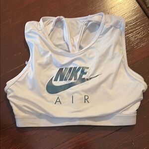Nike Air White and Gray Sports Bra